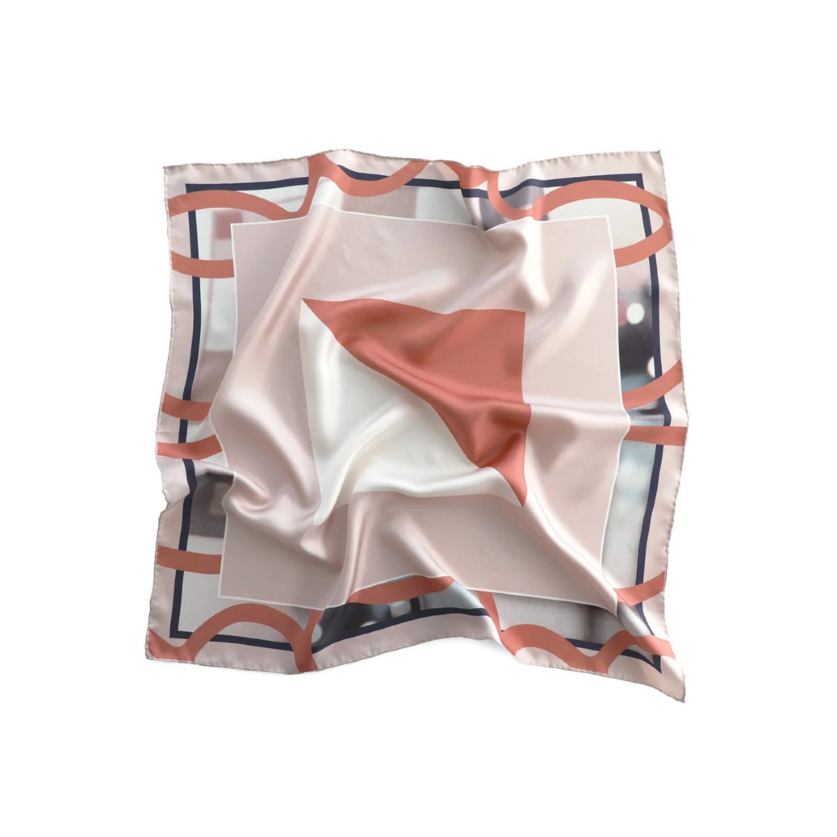 White Smoke Silk Neckerchief