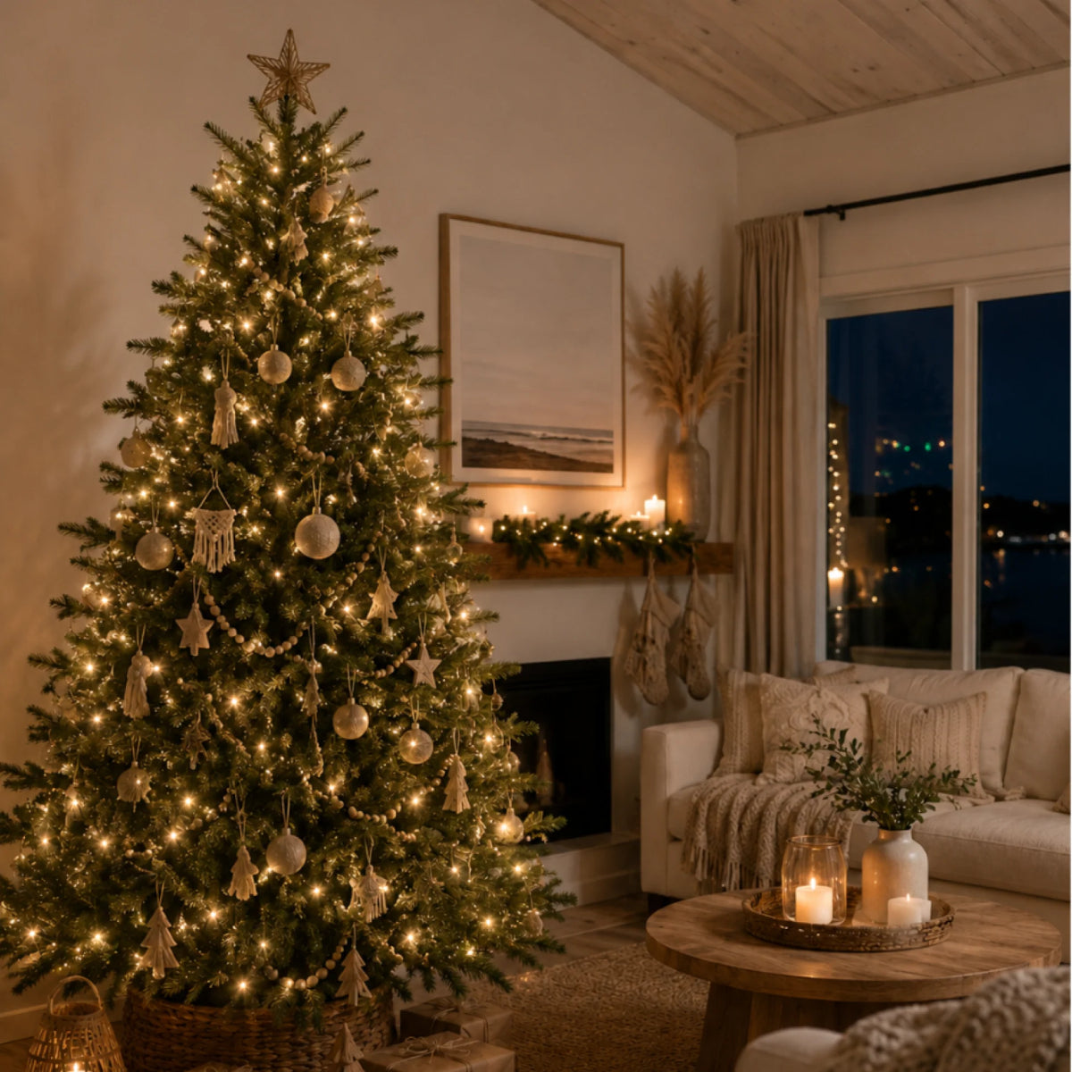 Dark Olive Green Fairy Lights Mains Powered 20m
