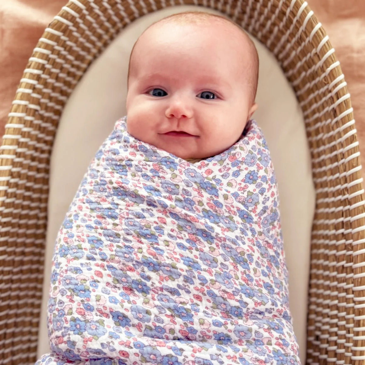 Gray Muslin Swaddle