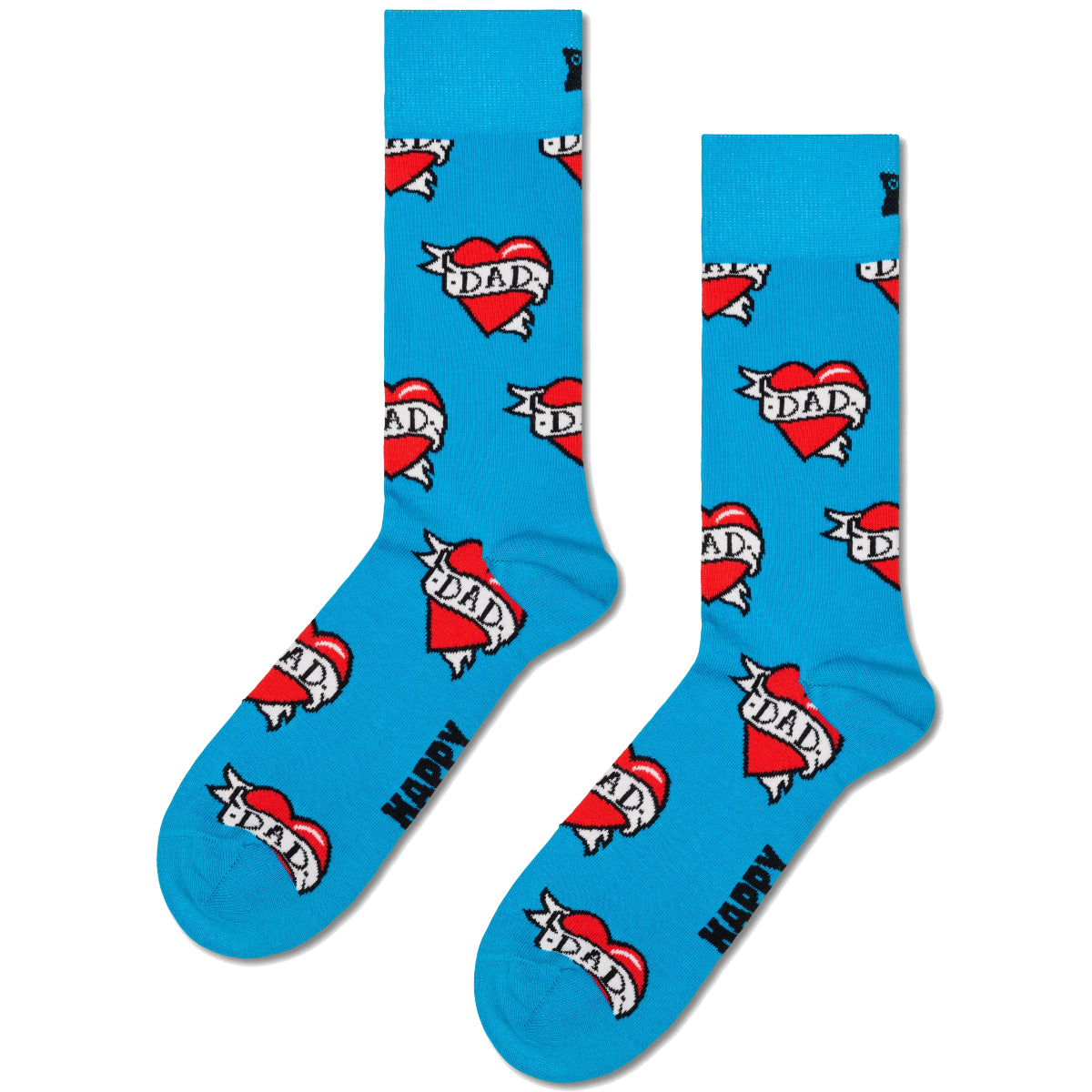 White Smoke I Love Dad Sock