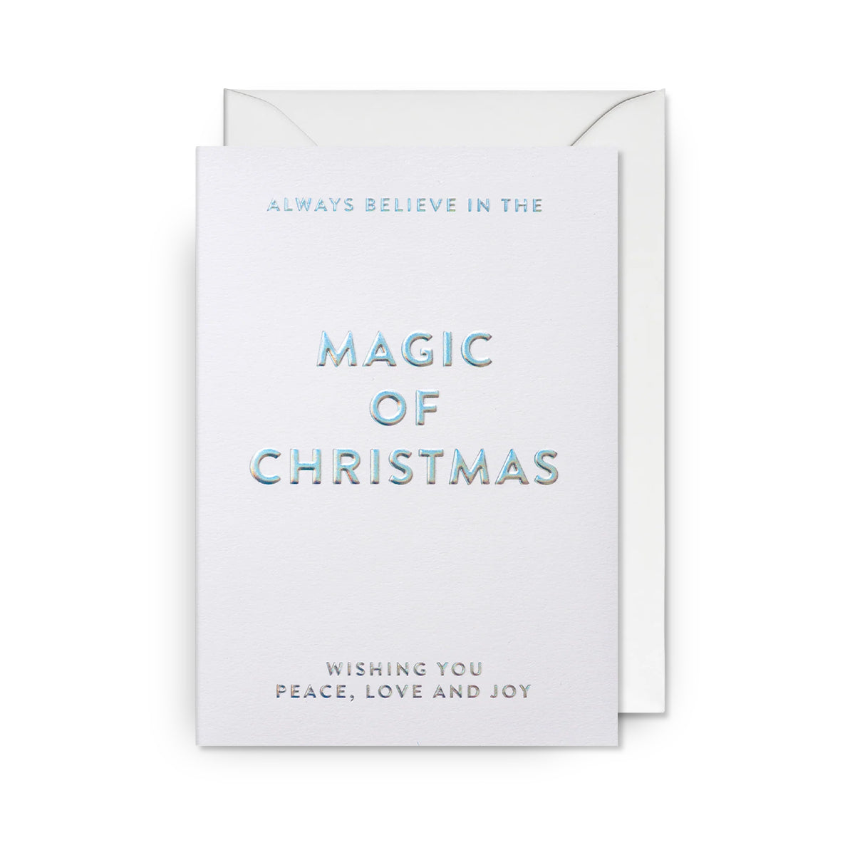Lavender Always Believe In The Magic Of Christmas Card
