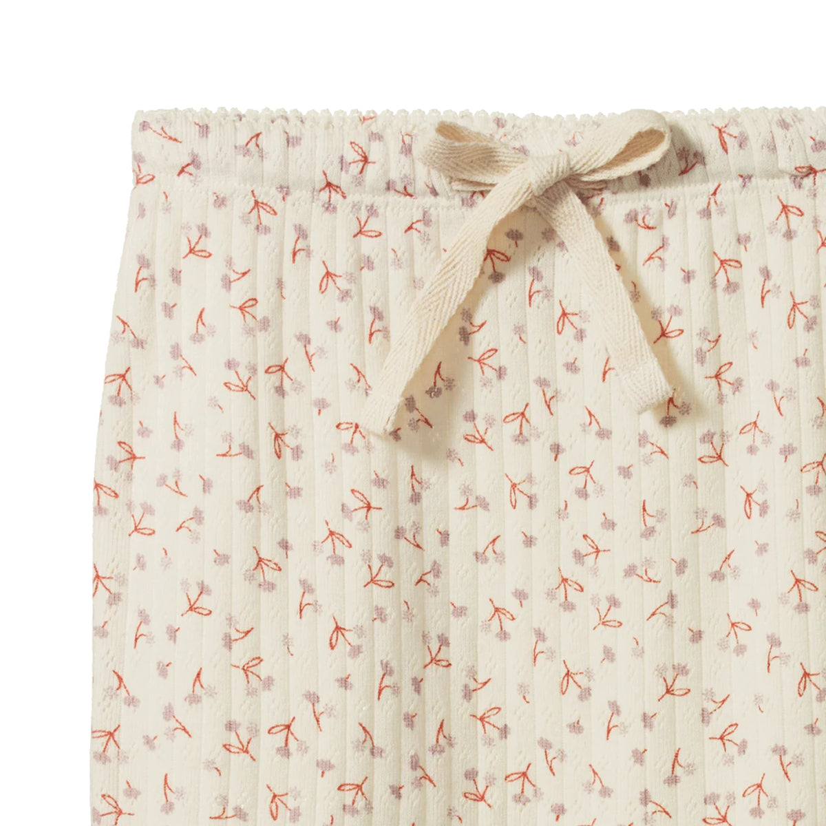 Light Gray Footed Rompers Pointelle