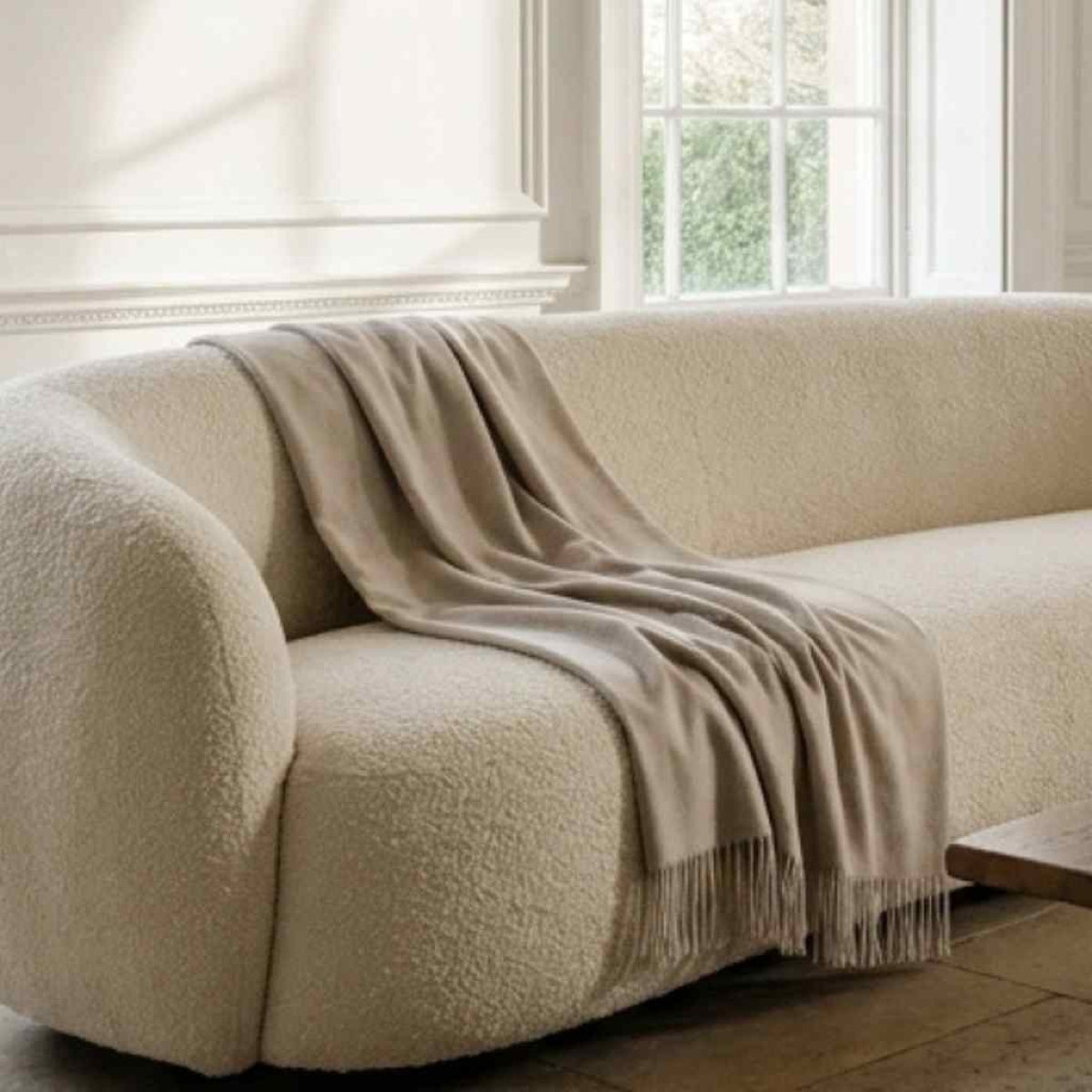 Dark Gray Cashmere Merino Thow