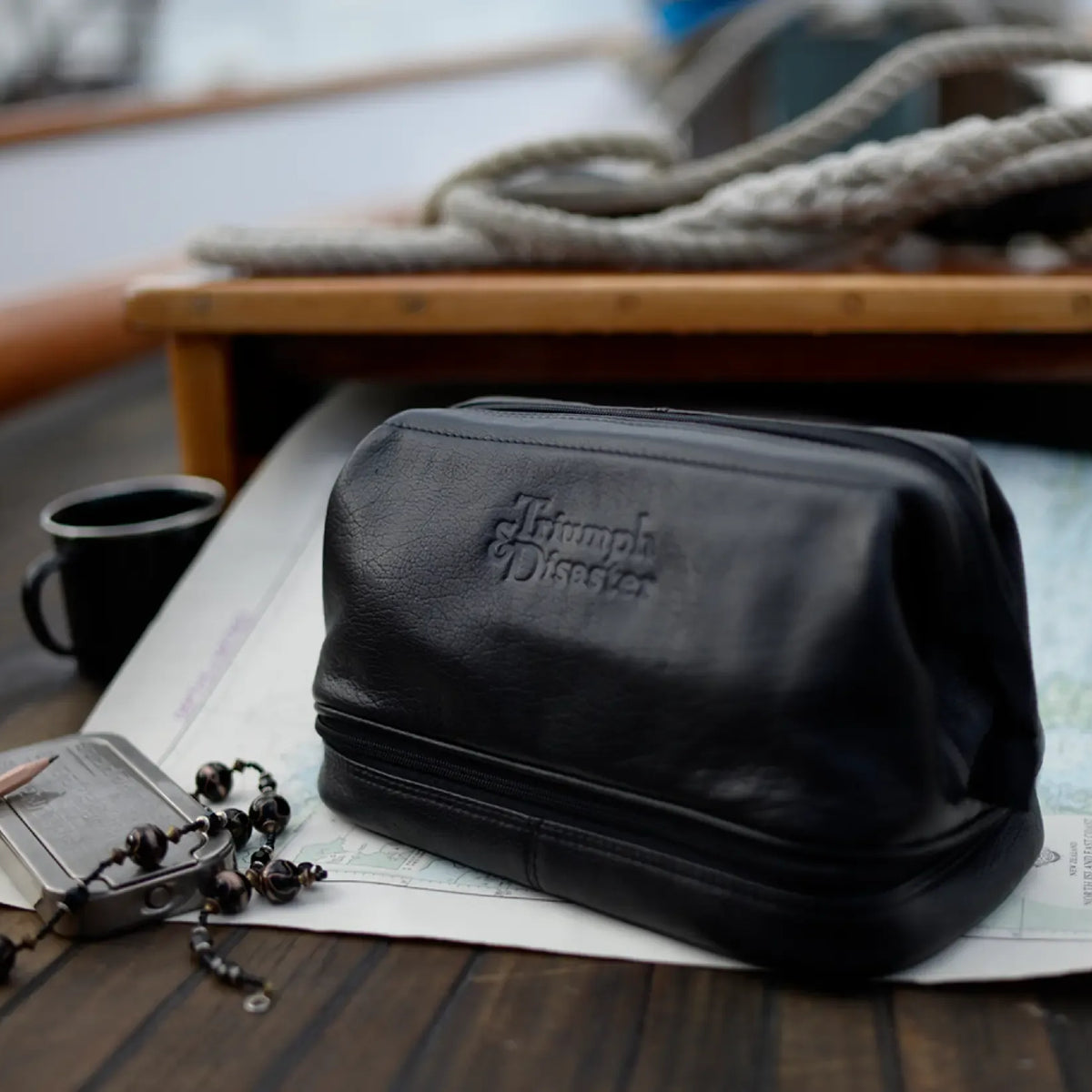 Black Frank the Dopp Bag Toilet Bag