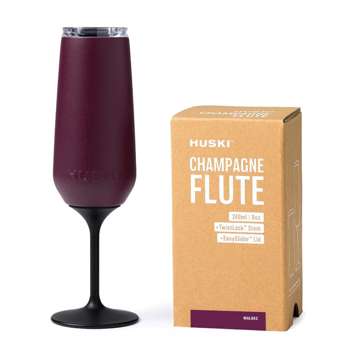 White Smoke Champagne Flute